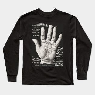 Open Hand Palm Reading Vintage Long Sleeve T-Shirt